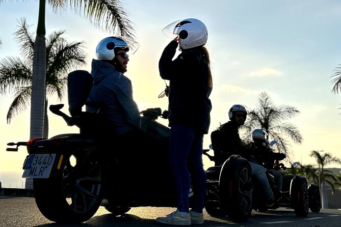 3 wheels motorcycle Coast Tour - Ryker - Gran Canaria Maspalomas - Stop 3: Puerto Rico as a scenic ride-by (with guide answers queued up)