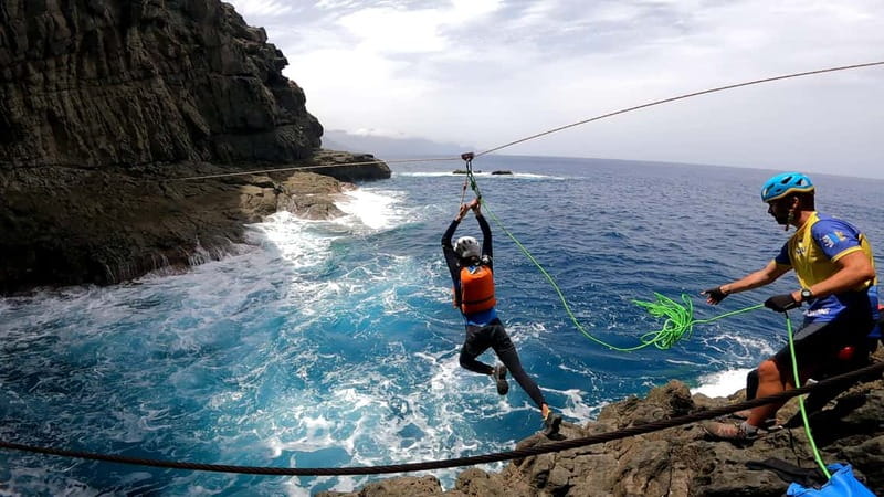Agaete: Gran Canaria Coasteering. Marine Ferrata and Zipline - Gear and clothing: what matters on a sea route