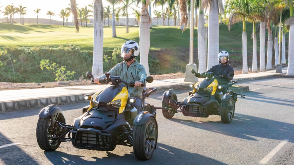 Can-am Ryker moto / buggy / quad Tour: Coast (Maspalomas) - Arguineguín and Playa del Cura: photo stops that make sense