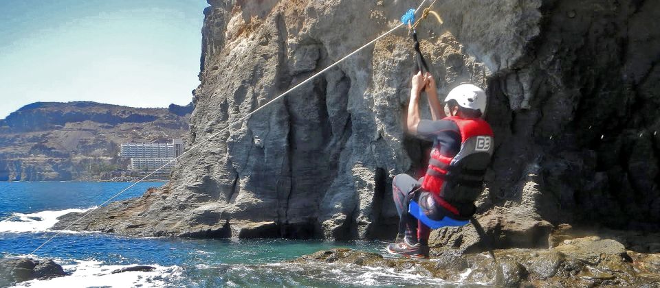 Gran Canaria: Adrenaline-Filled Coasteering Experience - The Main Attractions: Jumps, Zip Line, and Via Ferrata Over the Waves