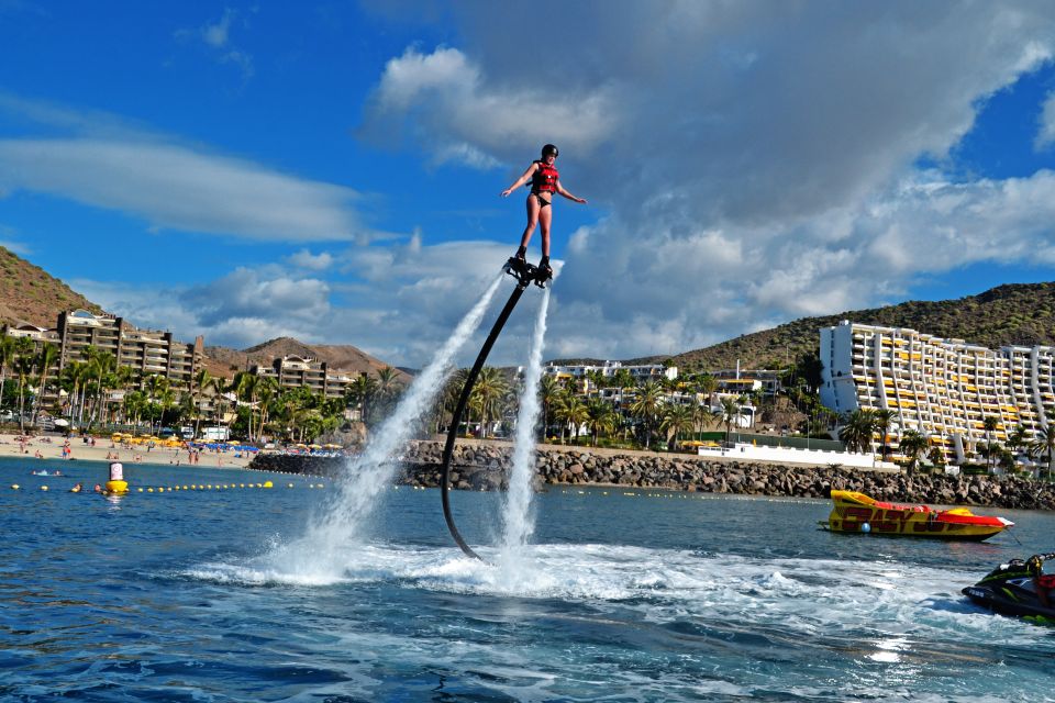 Gran Canaria: Flyboard Session at Anfi Beach - From the Kiosk near Anfi Plaza to your safety gear