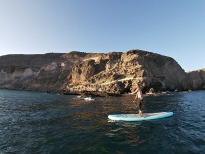 Gran Canaria : Stand Up Paddle (SUP) Tour - The first phase on land: briefing, warm-ups, and finding your balance
