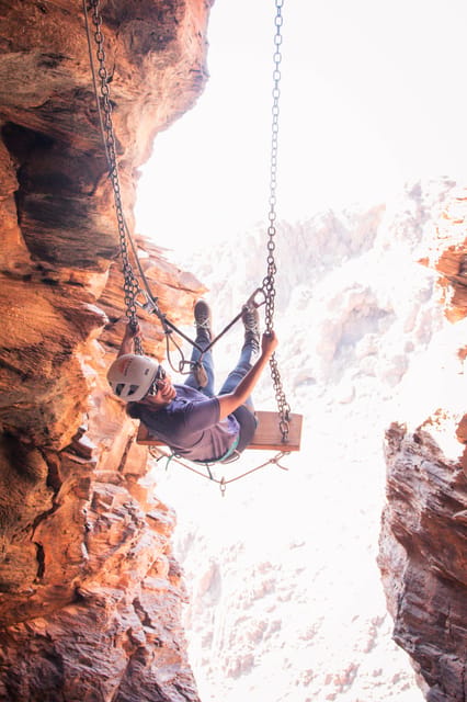 Gran Canaria : Vía Ferrata "Amor & Odio" - Medium level - The 4-hour flow: approach, climb choices, Monkey Bridge, swing, and back