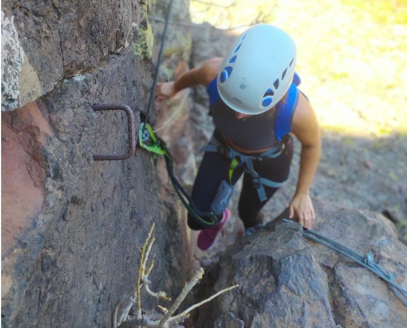 Gran Canaria: Zipline and Mountaineering Tour - Climbing wall basics, then a dark volcanic tube