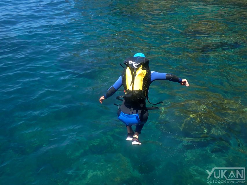 Las Palmas: Coastering, Via Ferrata, Water Jumping & Snorkel - Cliff jumps and snorkeling: how the water time works