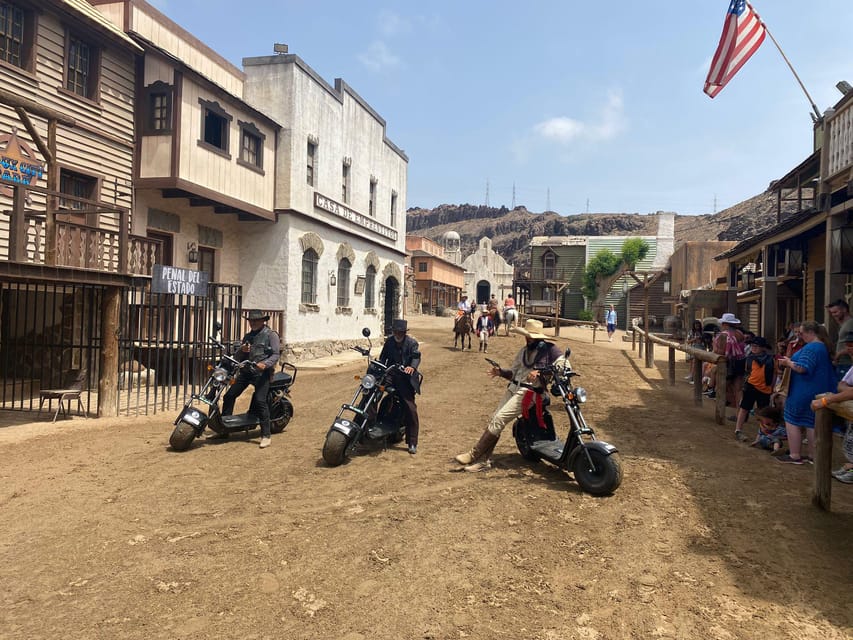 Maspalomas: E-Scooter or E-Bike Tour+Western Town Sioux City - Key highlights to know before you go