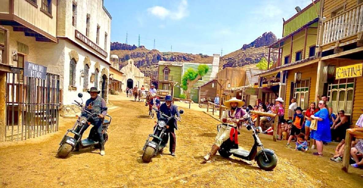 Maspalomas: E-Scooter or E-Bike Tour+Western Town Sioux City - Getting ready: licenses, weights, and shoe rules that affect your comfort