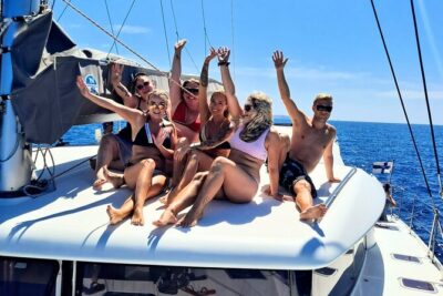 Private 4 hour Catamaran cruise in south coast of Gran Canaria - From Pasito Blanco to Anfi del Mar: the views you get only from the water