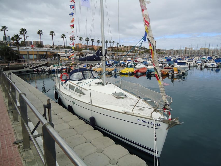 Puerto Rico: Sailing excursion with swim, drinks and tapas. - Getting there from Maspalomas: pickup timing and what you should plan for