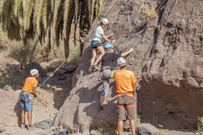 Rock Climbing from Beginners to Experts - Small Groups ツ - Meeting at Plaza de La Sorrueda and getting ready to climb